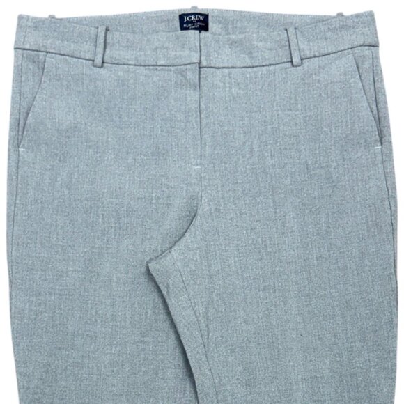 J. CREW Women's EUC Ruby Crop Pant Gray Twill Ankle Pants | Size 14 - Picture 5 of 9